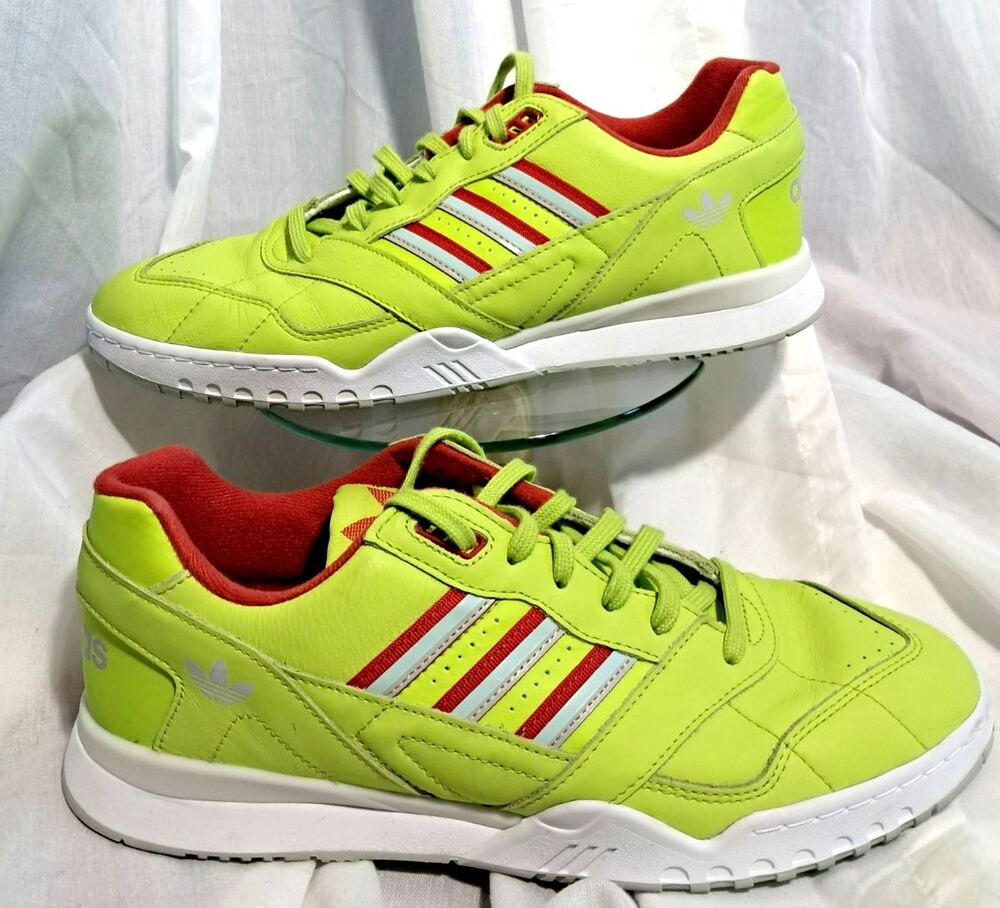 Adidas A.R Trainer Mens Size 10.5 Solar Yellow DB2736  Leather Shoes Sneakers